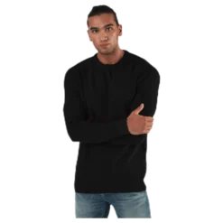 Aaron Knit Crew Neck Black