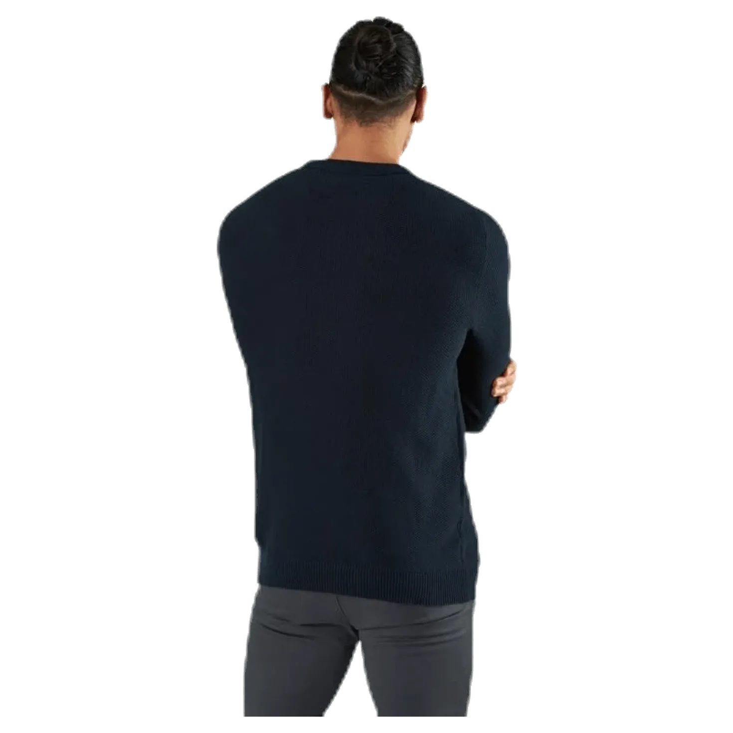 Aaron Knit Crew Neck Blue