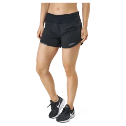Aero 4 Inch Shorts Black/silver Reflective