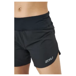 Aero 4 Inch Shorts Black/silver Reflective