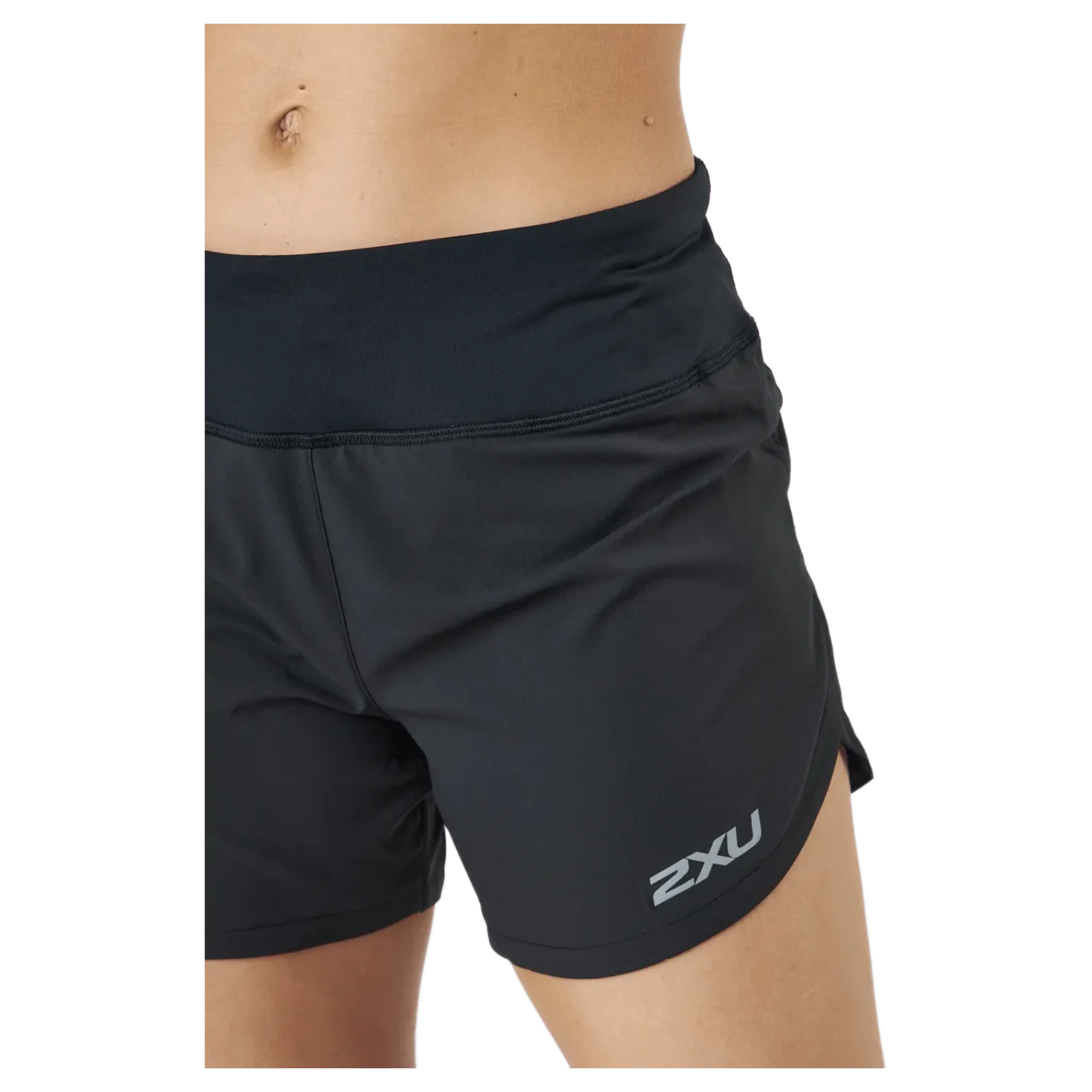 Aero 4 Inch Shorts Black/silver Reflective