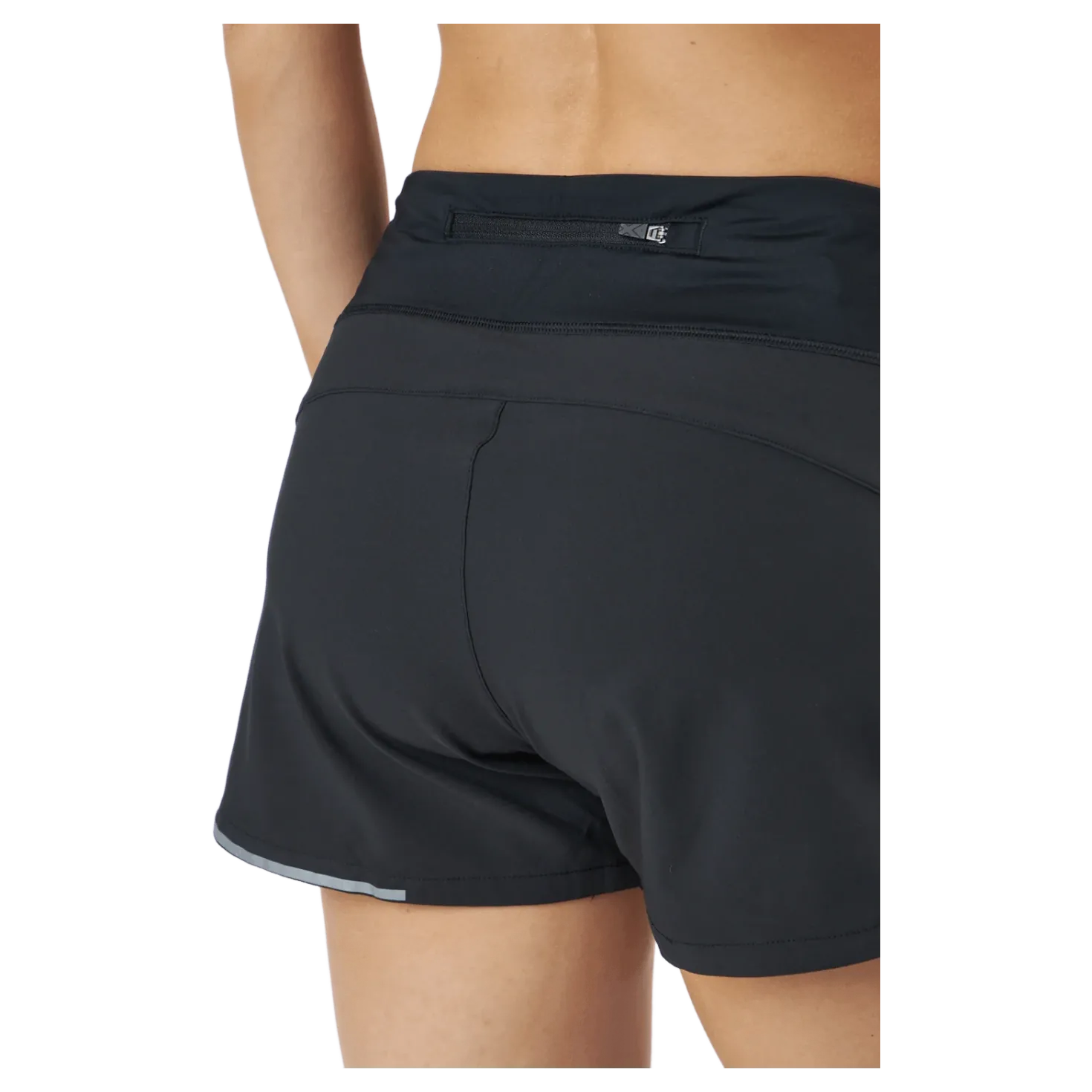 Aero 4 Inch Shorts Black/silver Reflective