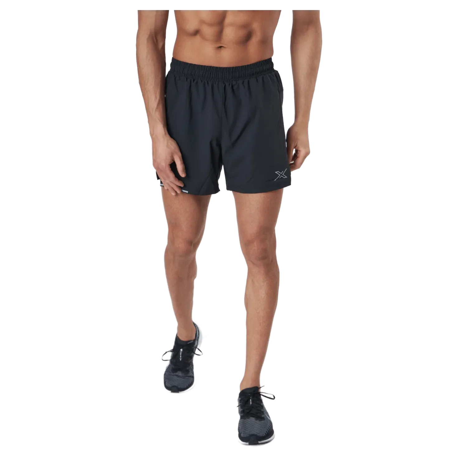 Aero 5 Inch Shorts Black/silver Reflective