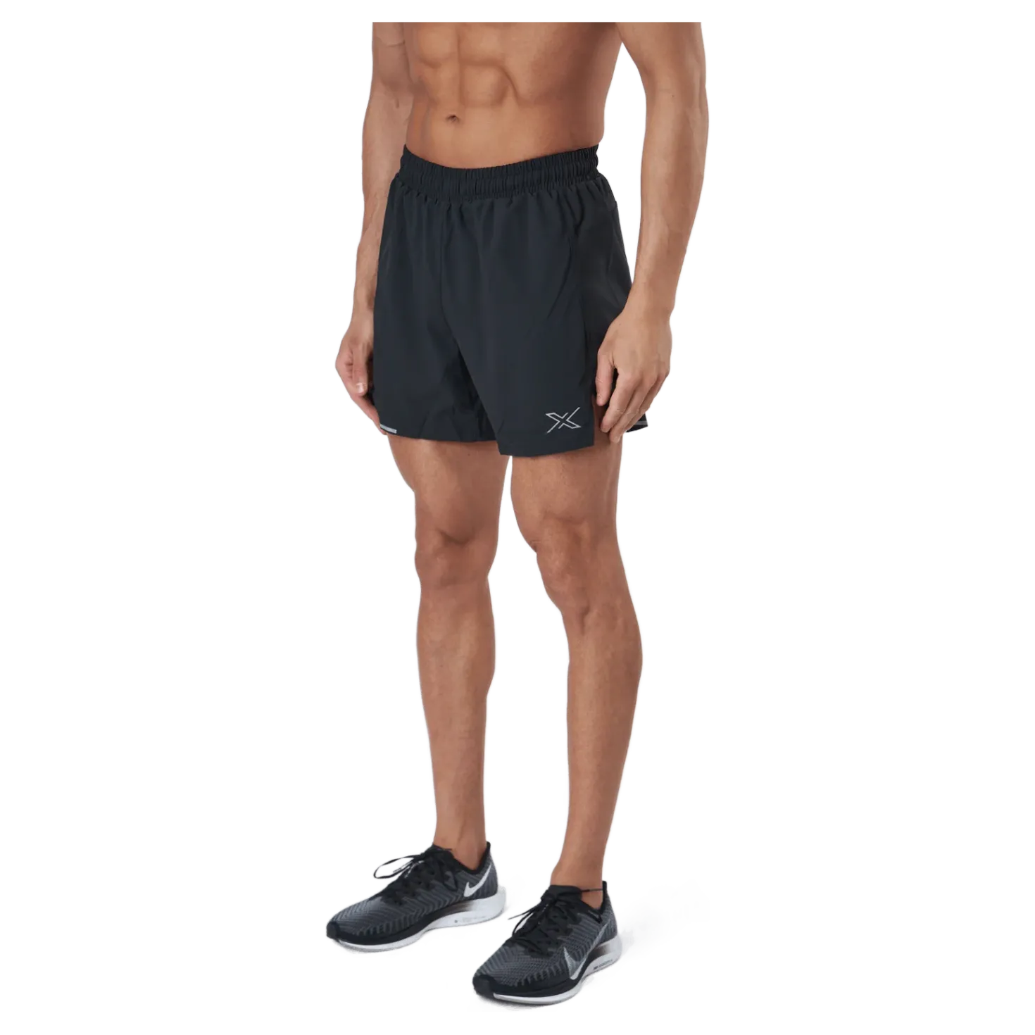 Aero 5 Inch Shorts Black/silver Reflective