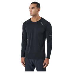 Aero L/s Black/silver Reflective