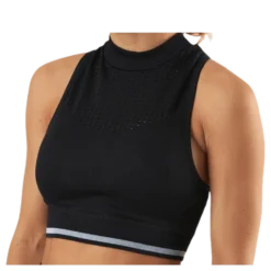 Aila Circular Sports Top Black