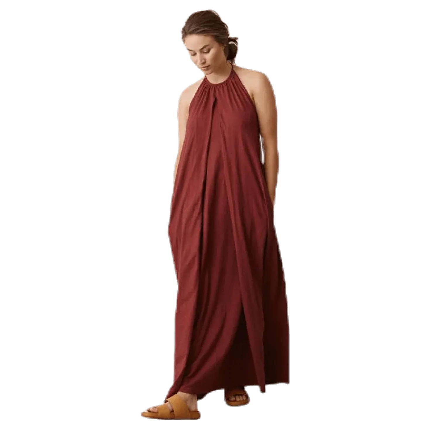 Air Halterneck Dress Red