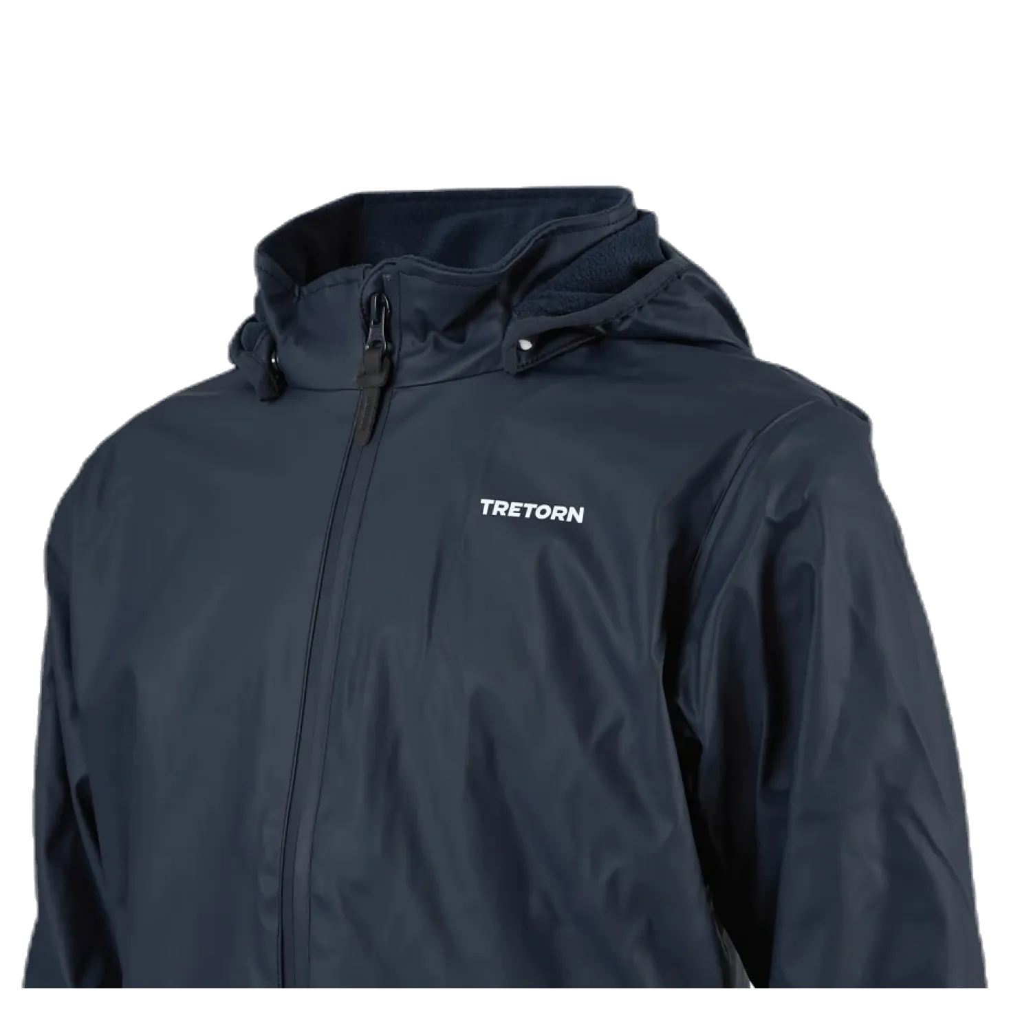 Aktiv Fleece-Lined Rain Jacket Blue