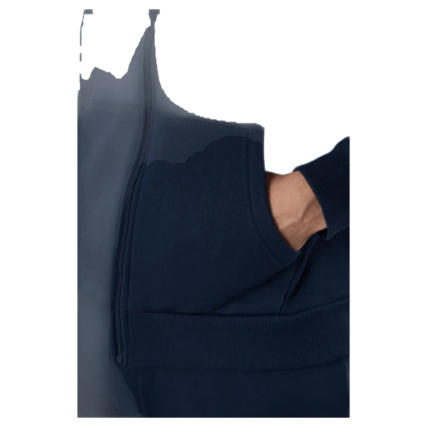 Alpha Full Zip Hood Blue
