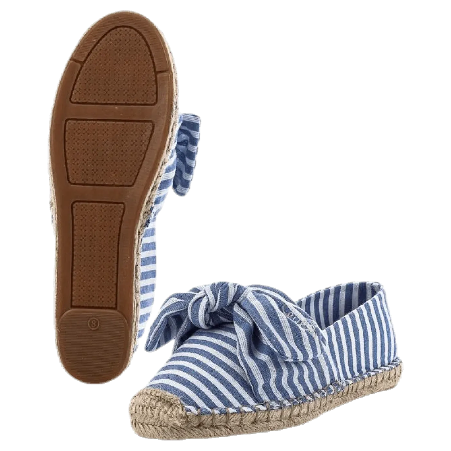 Amanda Knot Espandrillo Blue/White