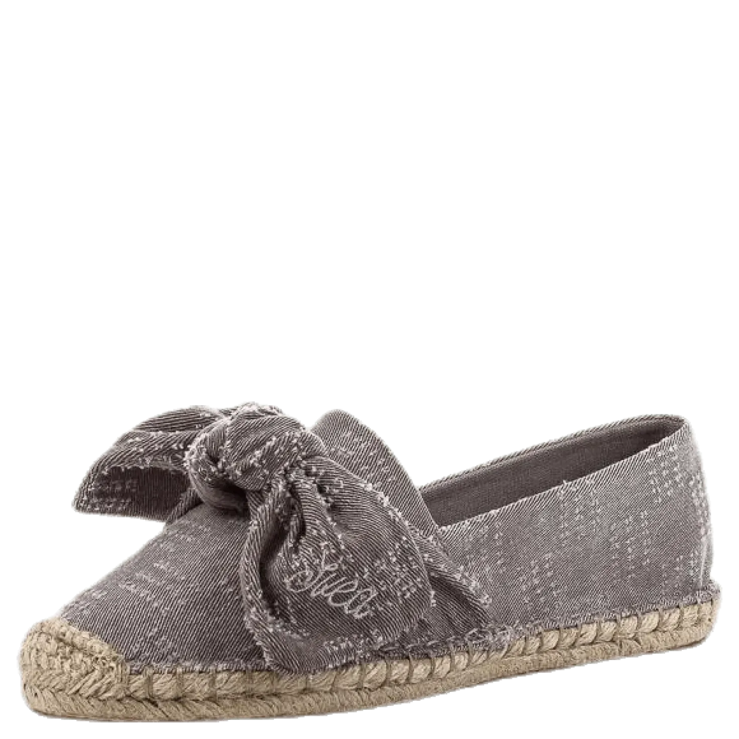 Amanda Knot Espandrillo Grey/Beige