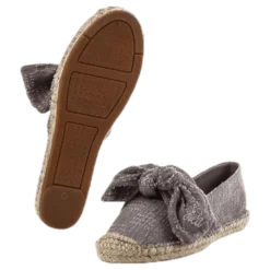 Amanda Knot Espandrillo Grey/Beige