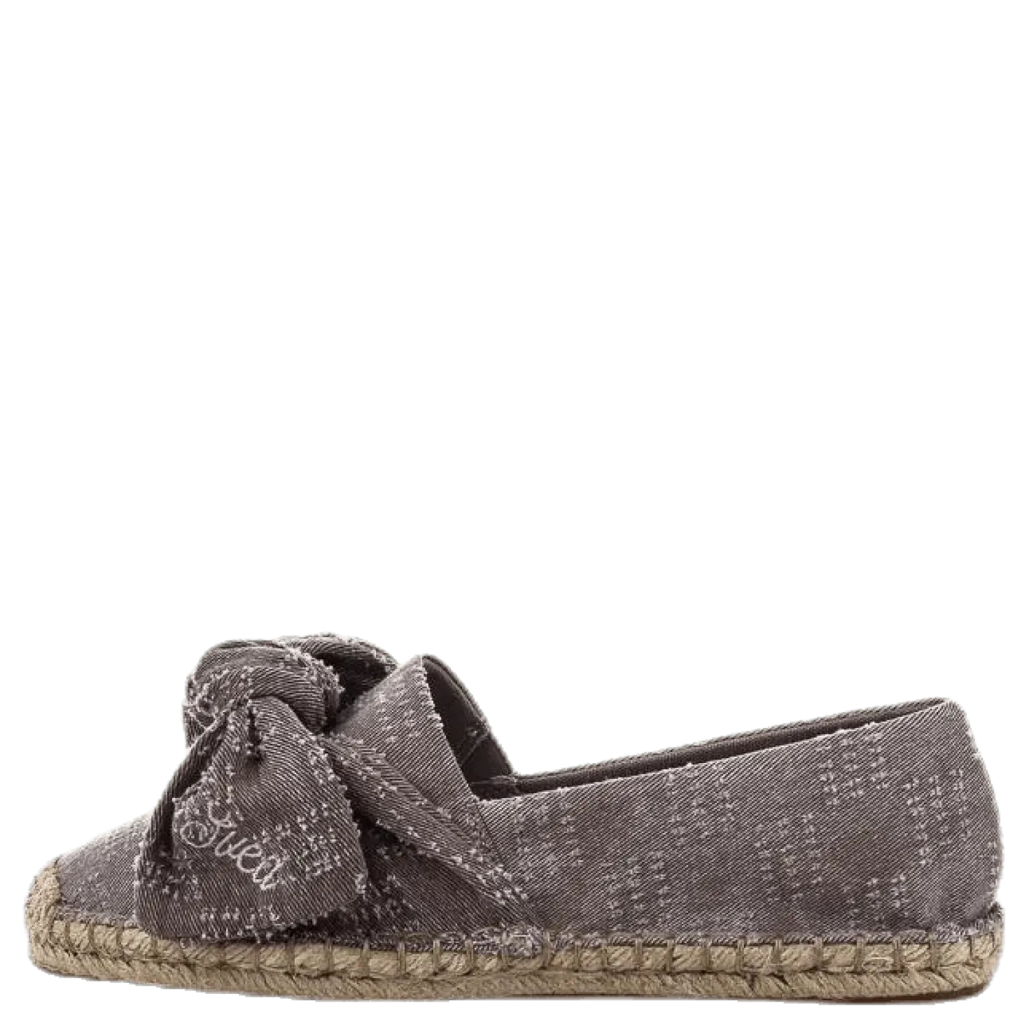 Amanda Knot Espandrillo Grey/Beige