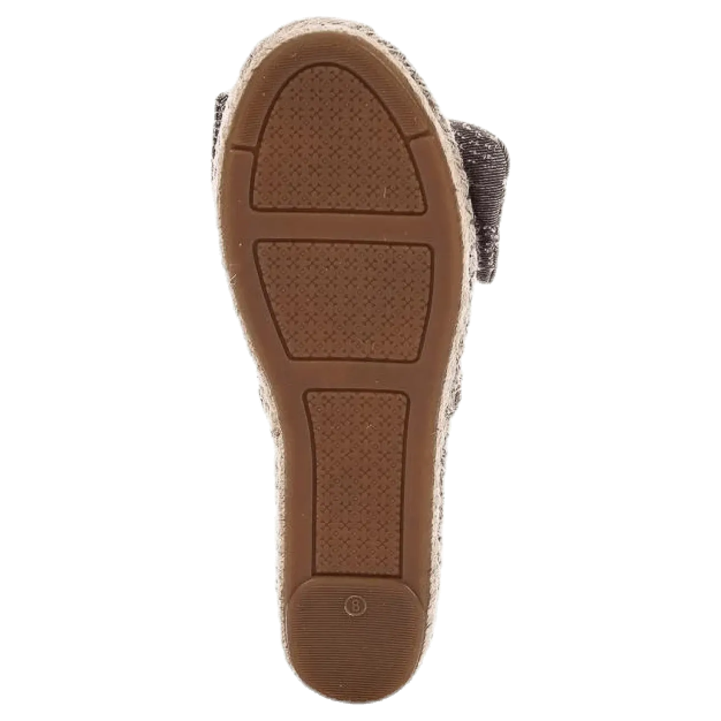 Amanda Knot Espandrillo Grey/Beige