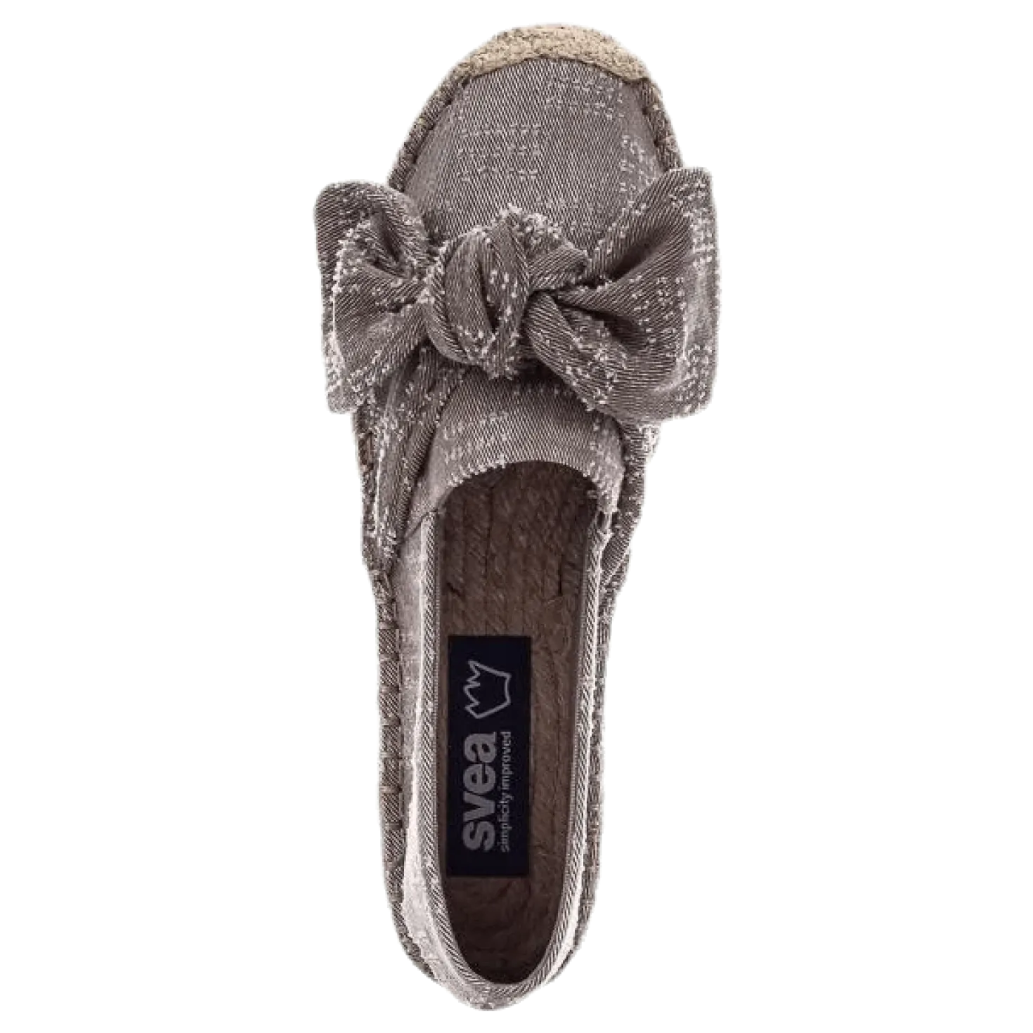 Amanda Knot Espandrillo Grey/Beige