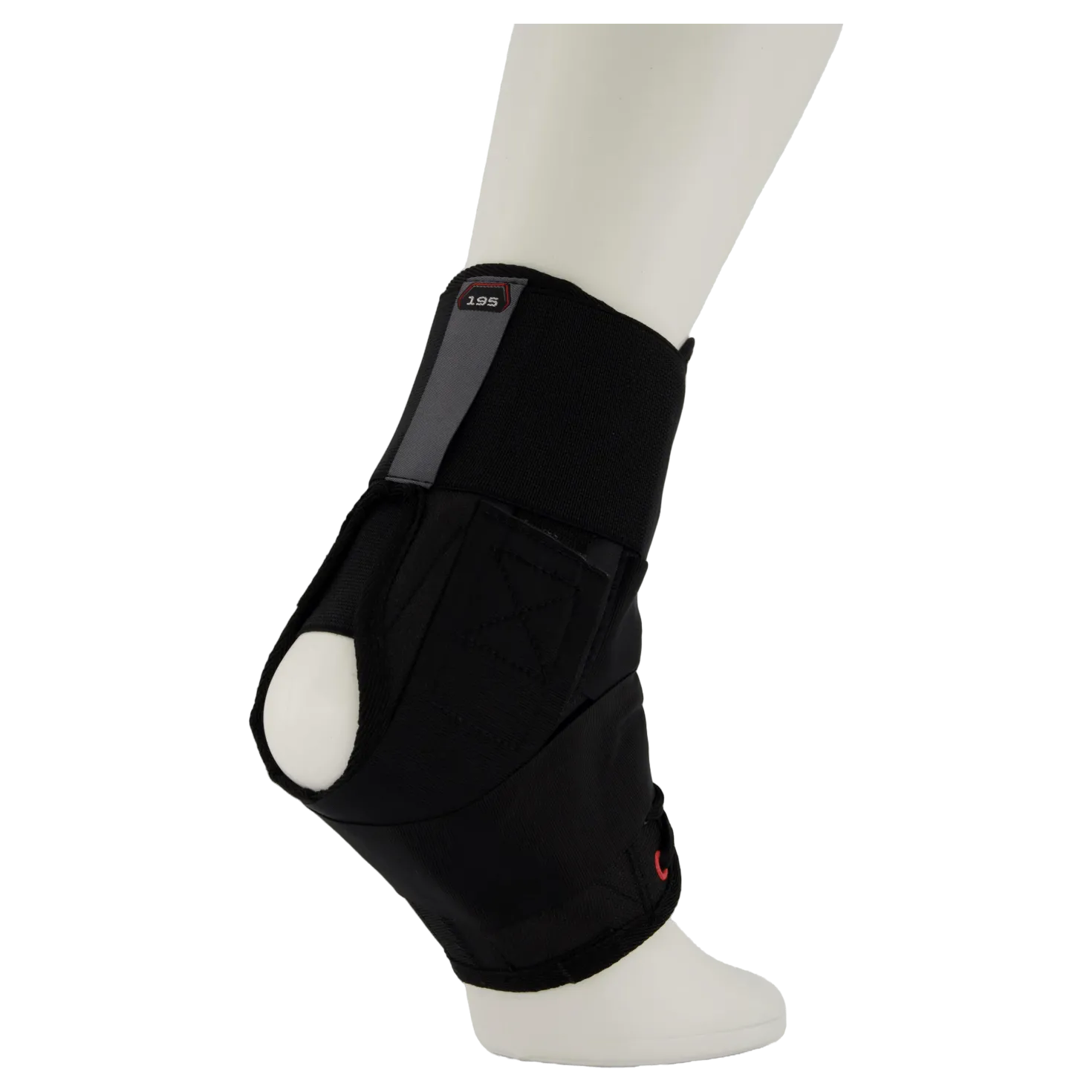 Ankle Brace W/ Straps Black