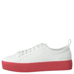 Arlo Three Antique White, Red Outsole