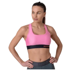 Armour Mid Crossback Bra Pink