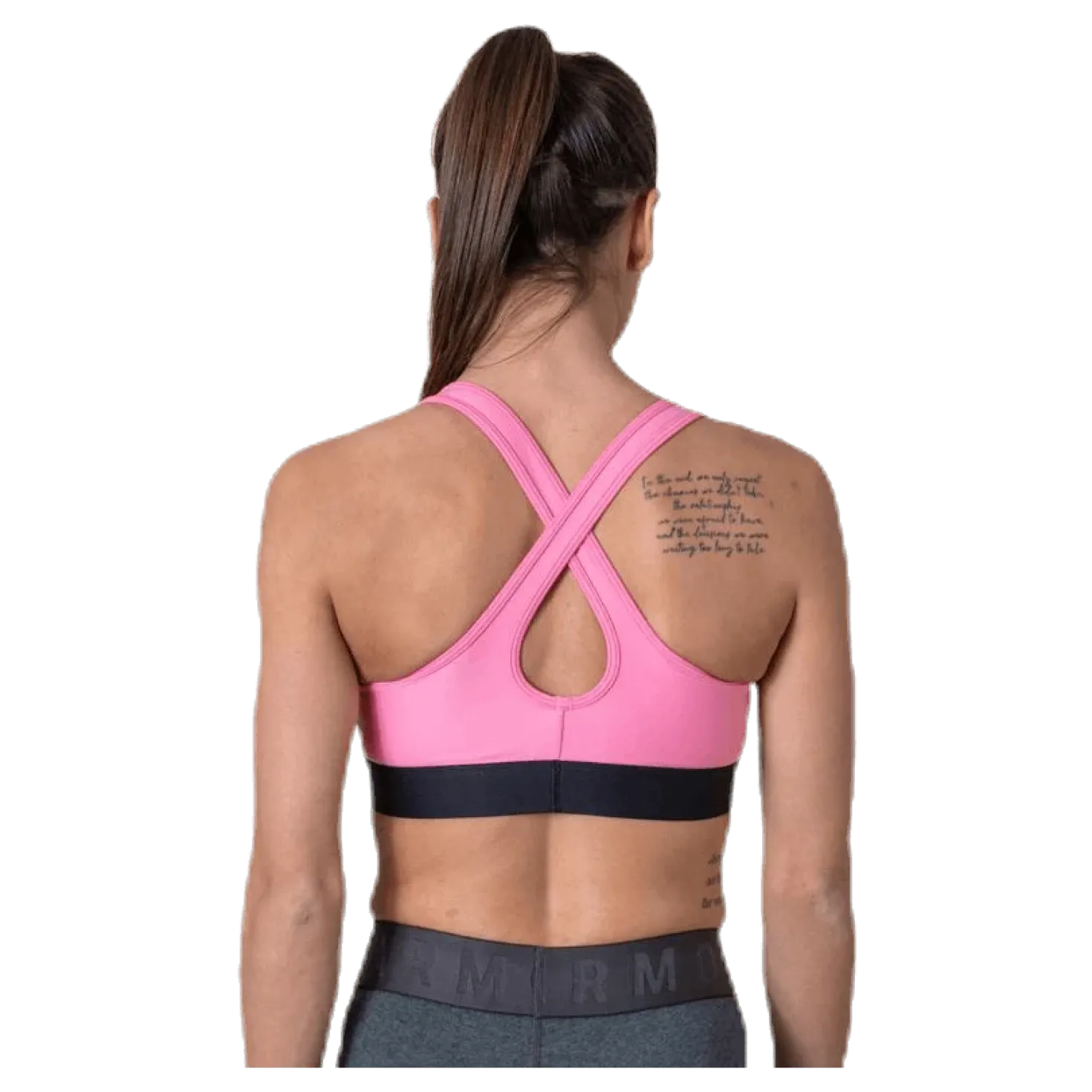 Armour Mid Crossback Bra Pink