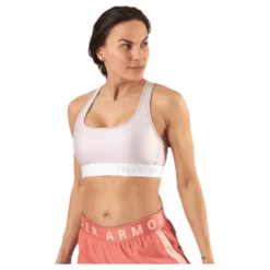 Armour Mid Crossback Bra Pink