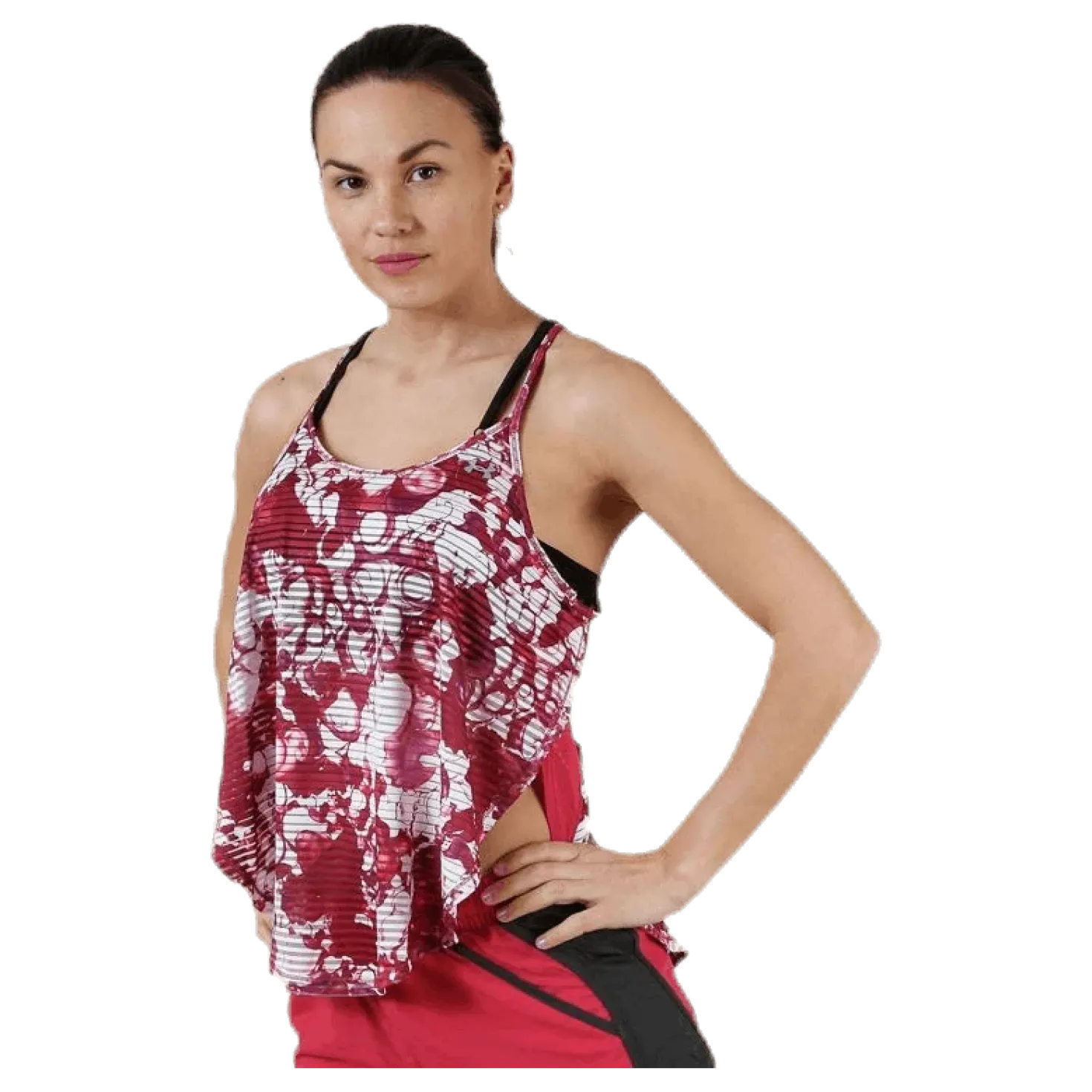 Armour Sport Tank Print Pink