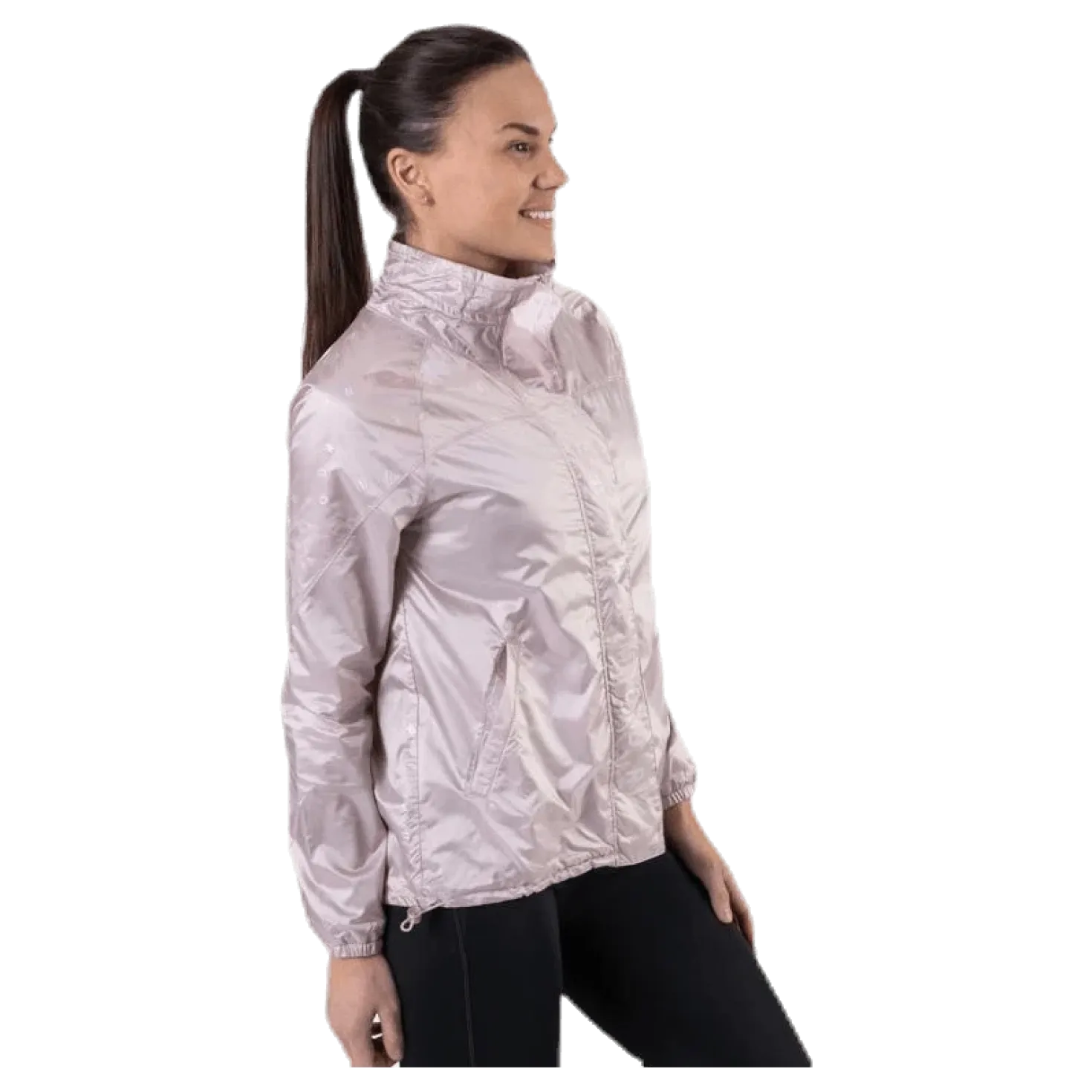 Athlete Recovery Woven Iridescent Jacket Pink