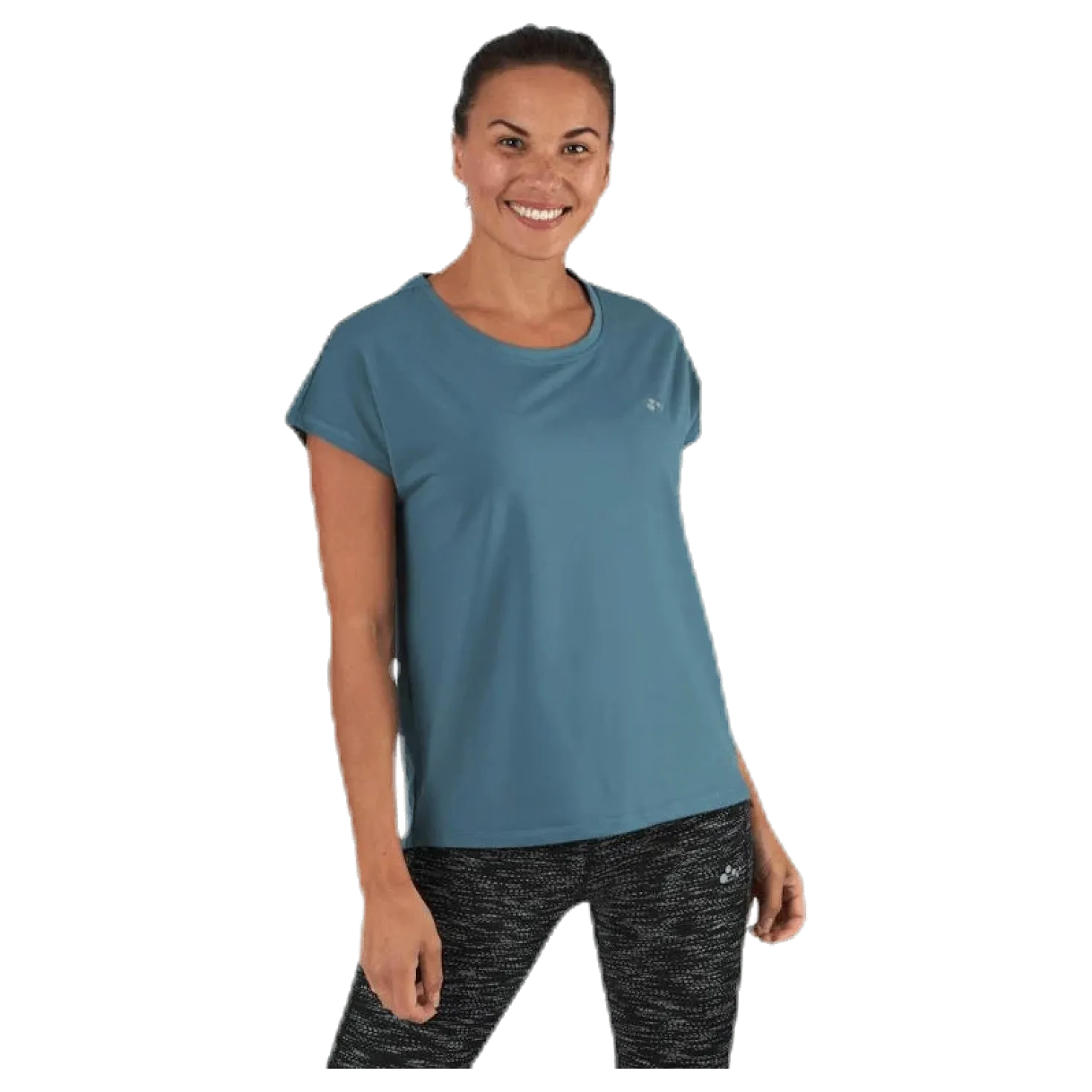 Aubree Ss Loose Training Tee Blue