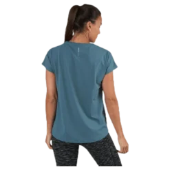 Aubree Ss Loose Training Tee Blue