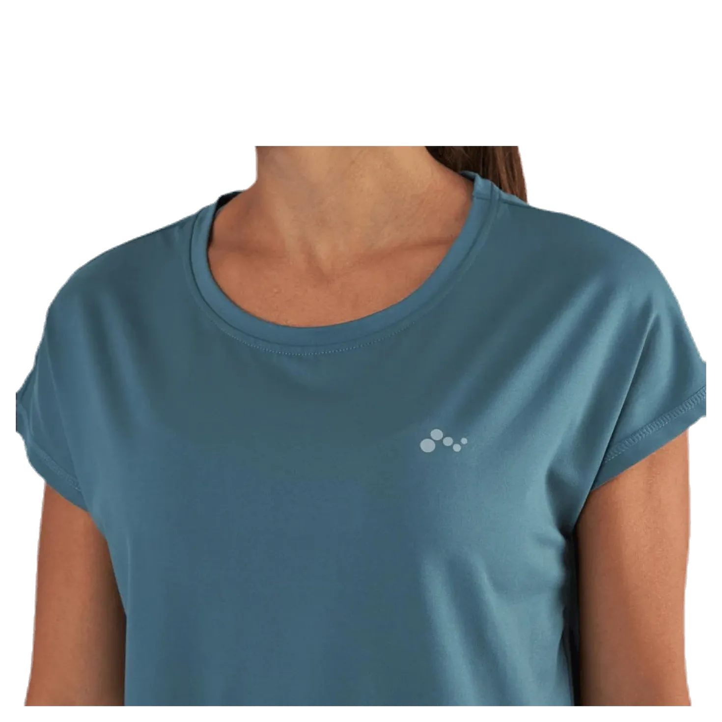 Aubree Ss Loose Training Tee Blue