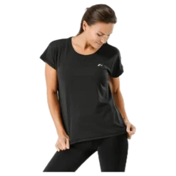 Aubree Ss Loose Training Tee Black