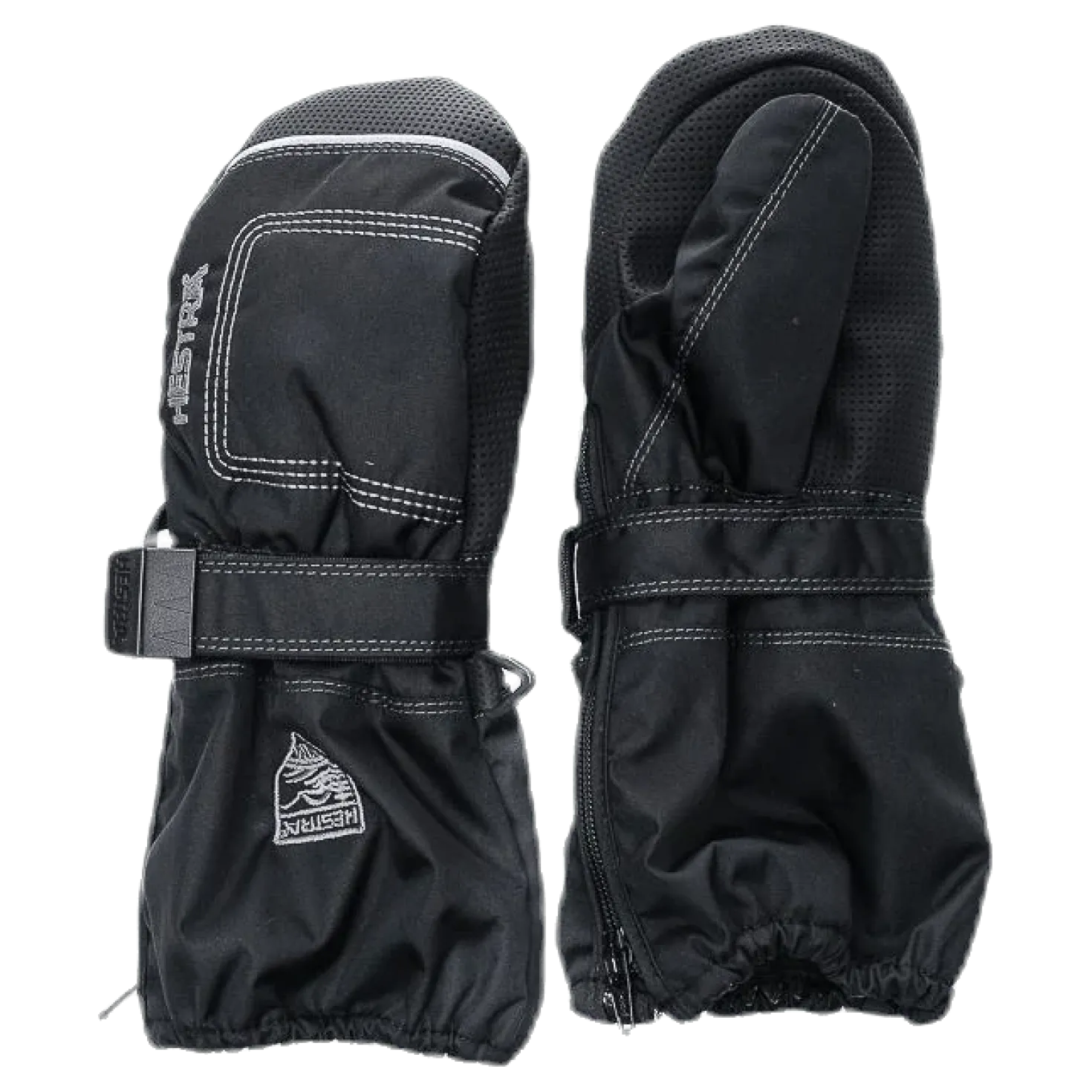 Baby Zip Long - Mitten 0-5 Years Black