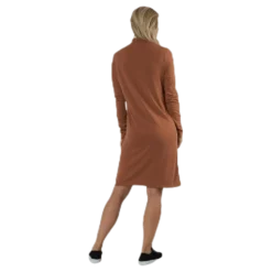 Bamala T-Neck Ls Dress Beige