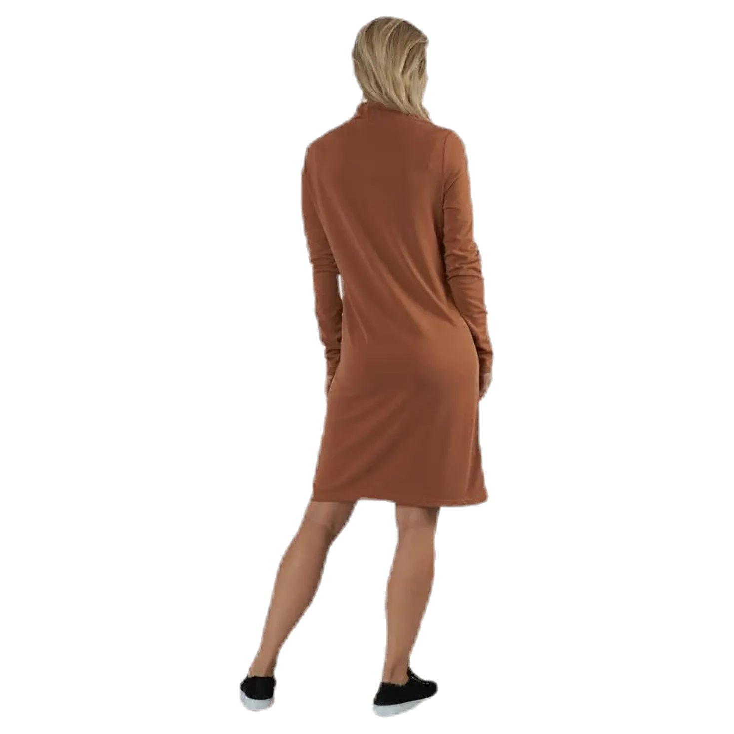 Bamala T-Neck Ls Dress Beige