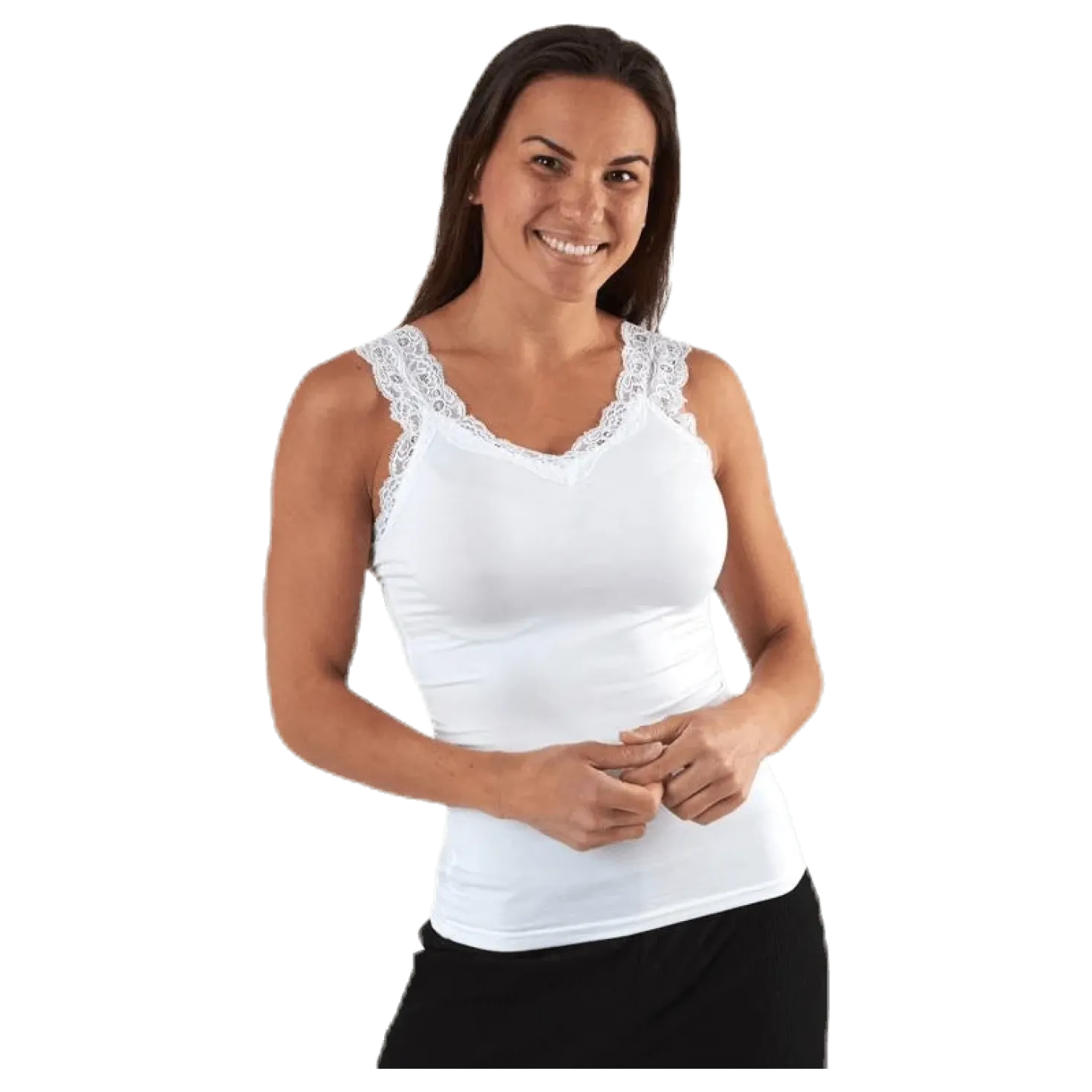Barbera Lace Top White