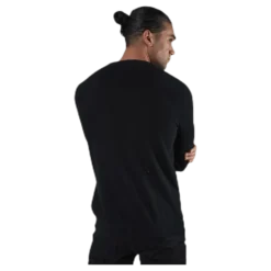 Basic Knit Crew Neck Black