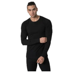 Basic O-Neck Tee L/S Black