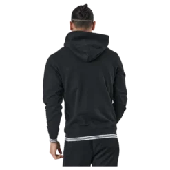 Bela Po Hoody-slimfit Black/white