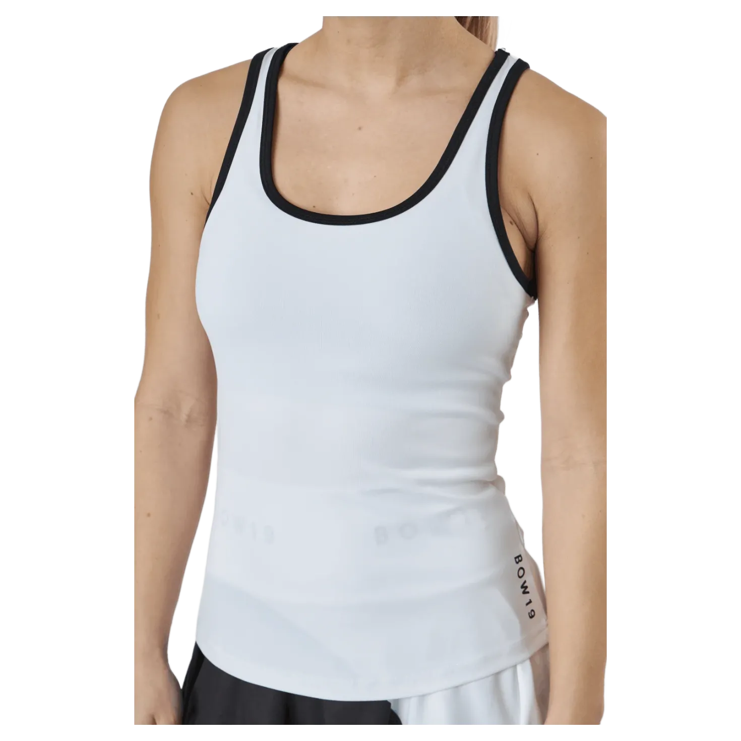Betty Top White/black