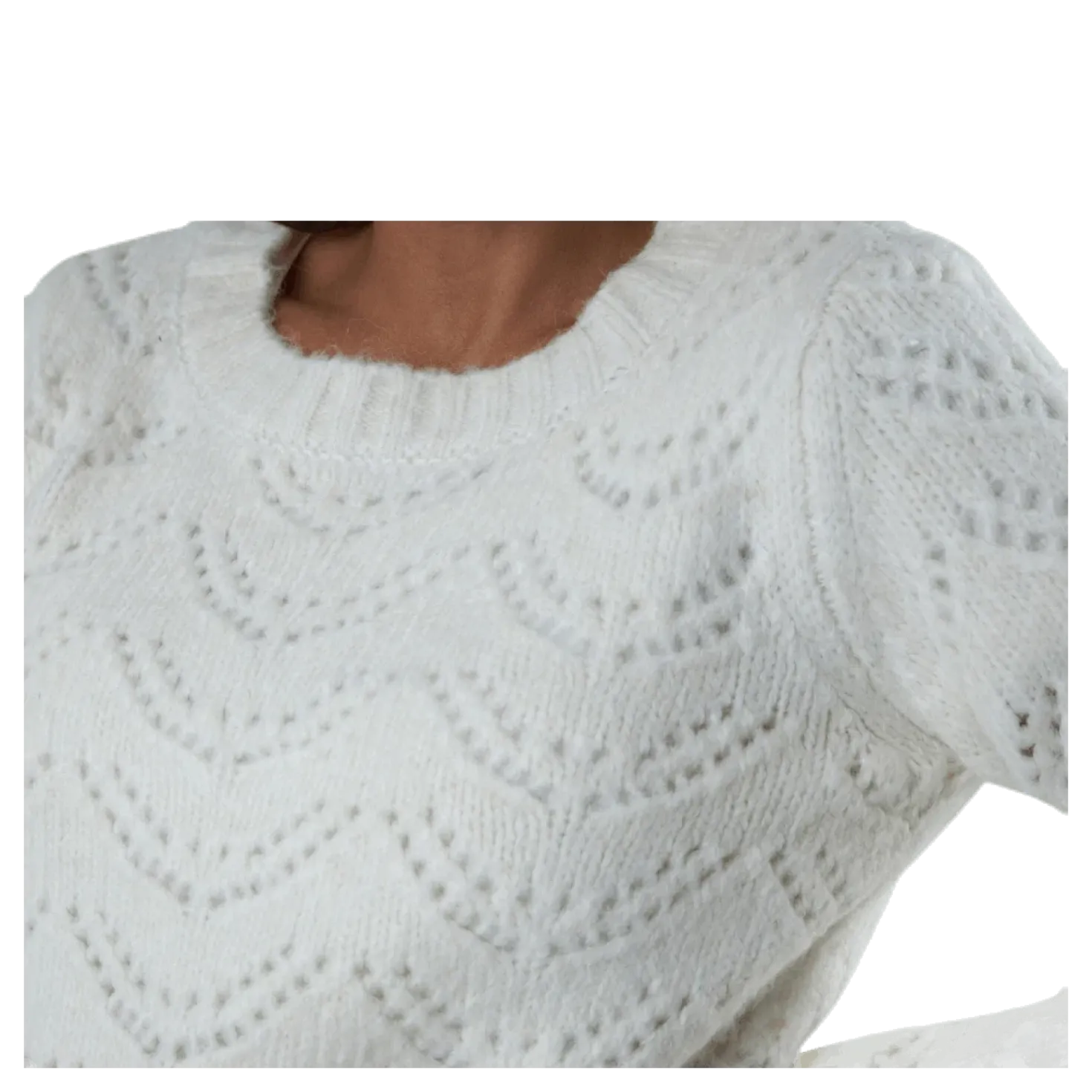 Bibi Ls Knit White