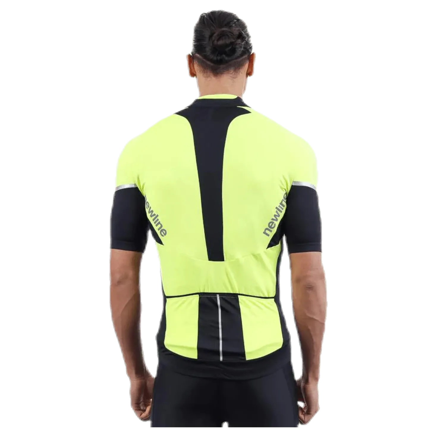 Bike Stretch Jersey Black/Yellow