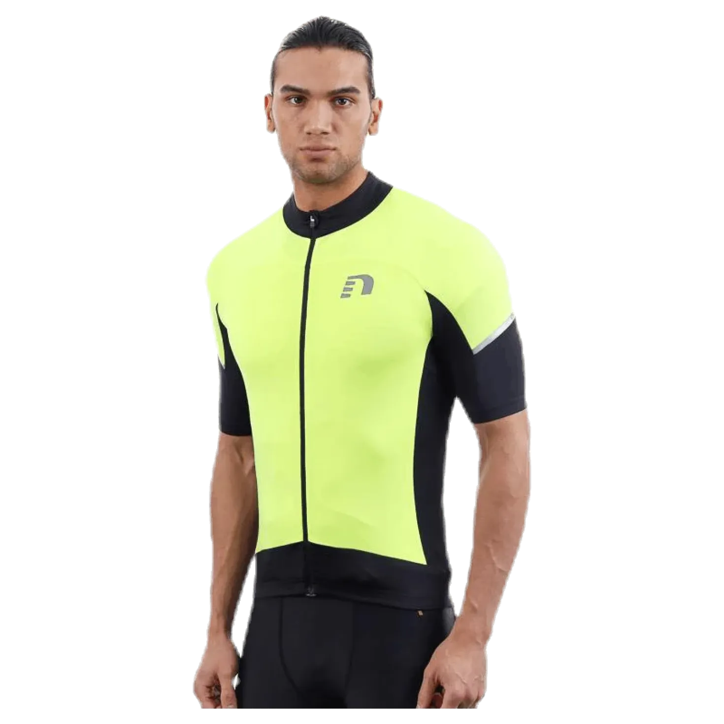 Bike Stretch Jersey Black/Yellow