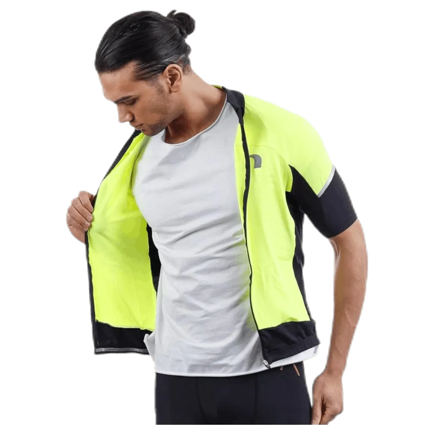 Bike Stretch Jersey Black/Yellow