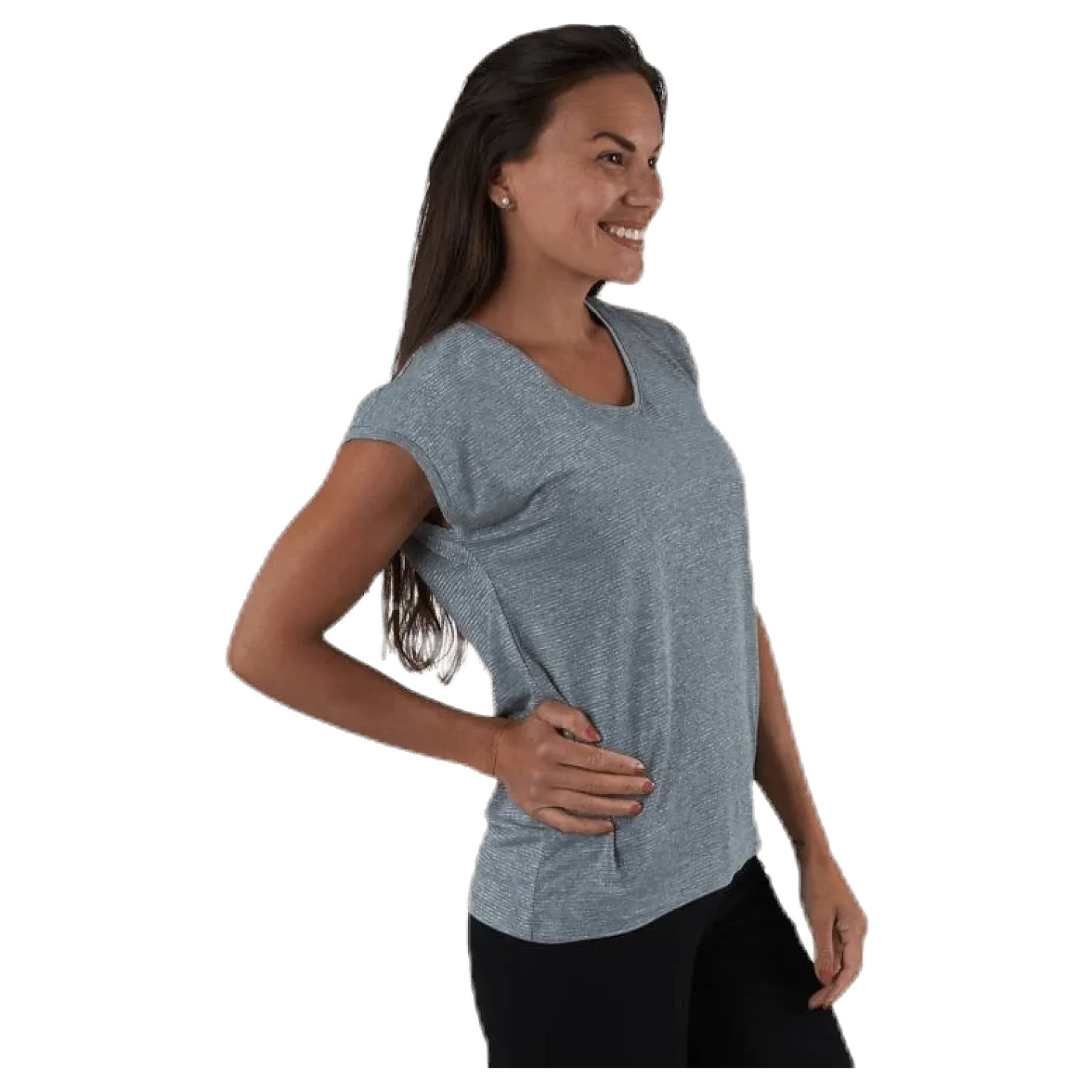 Billo Tee Lurex Stripes Grey