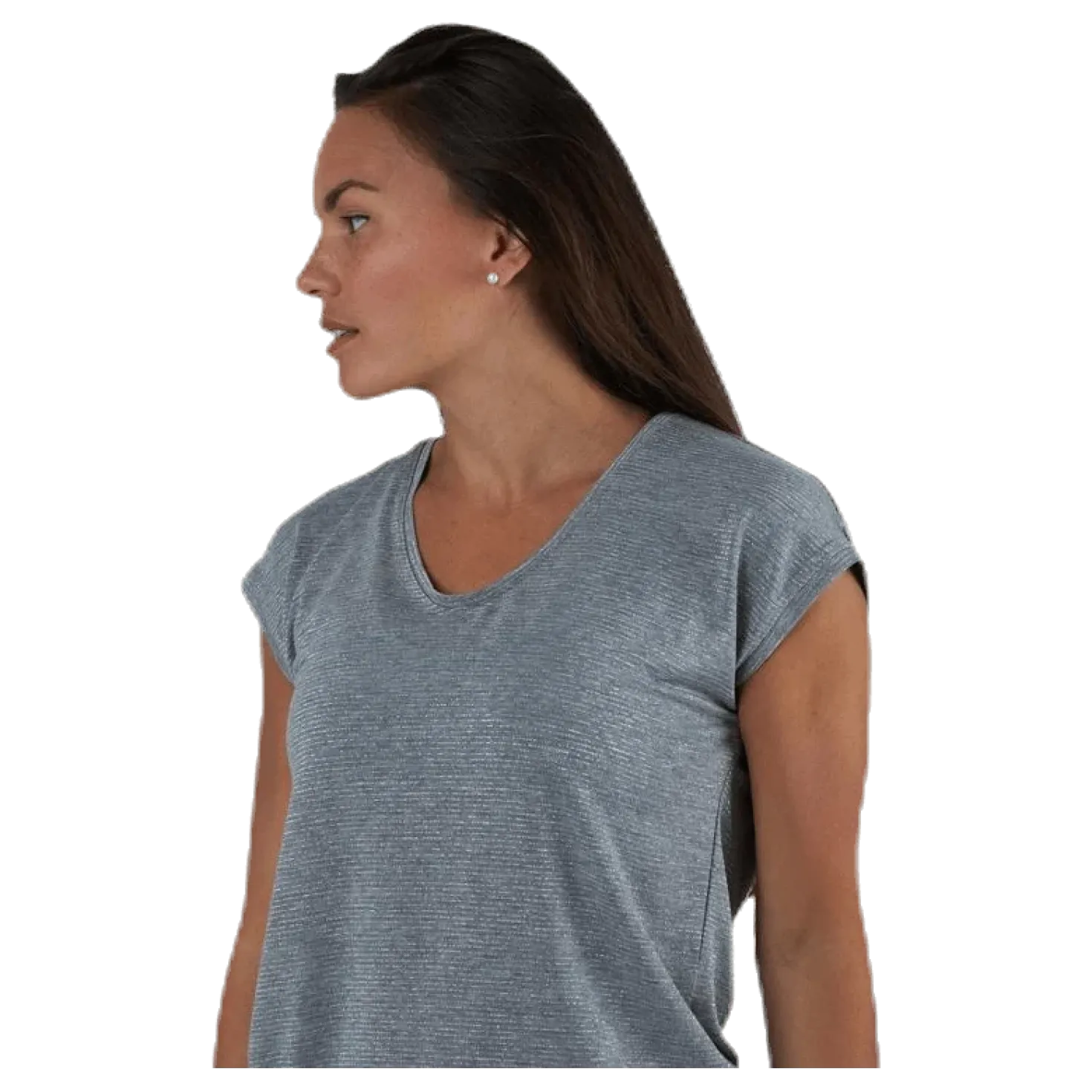 Billo Tee Lurex Stripes Grey