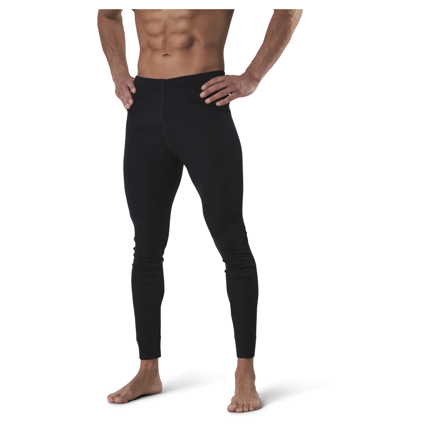 Bjorn Long Bottom 100% Merino Wool Black