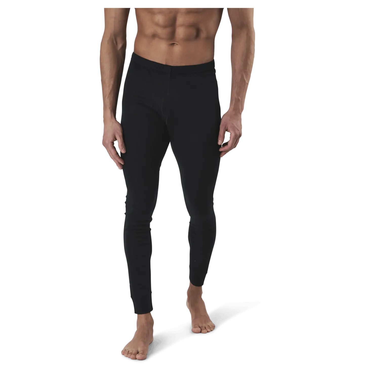 Bjorn Long Bottom 100% Merino Wool Black