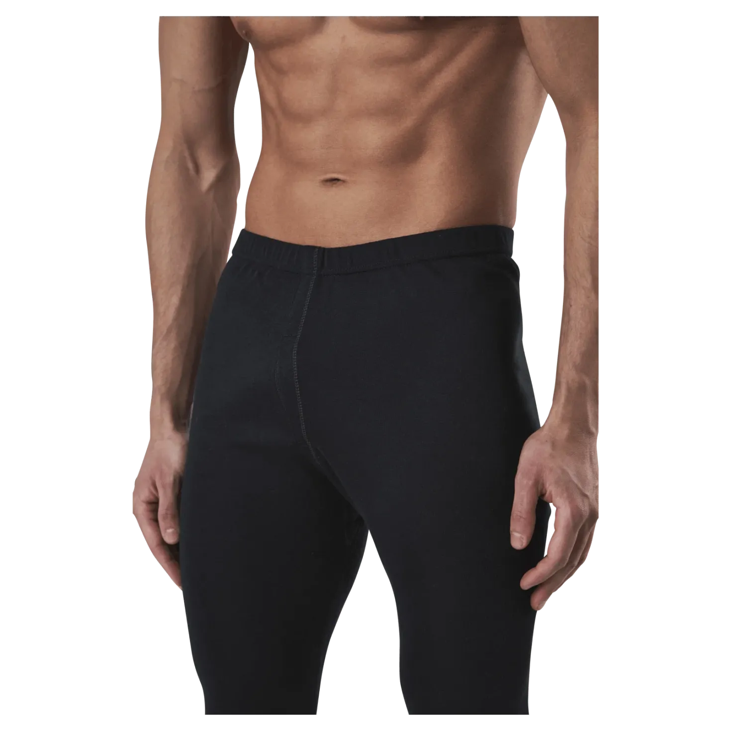 Bjorn Long Bottom 100% Merino Wool Black
