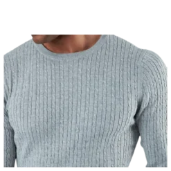 Blacamp Cable Knit Crew Neck Grey