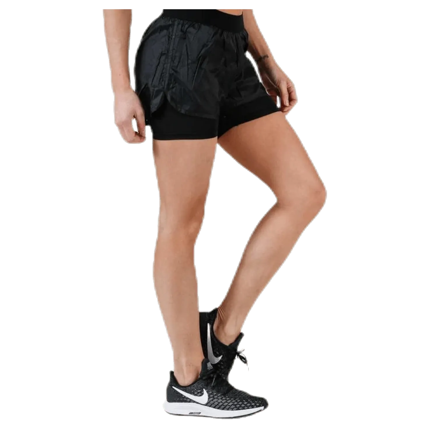 Black 2-Lay Shorts Black