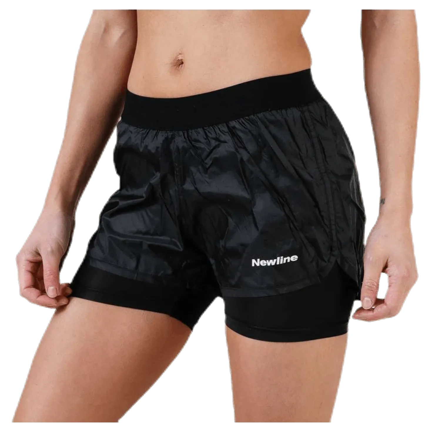 Black 2-Lay Shorts Black
